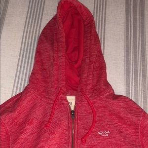 Red Hollister Zip up